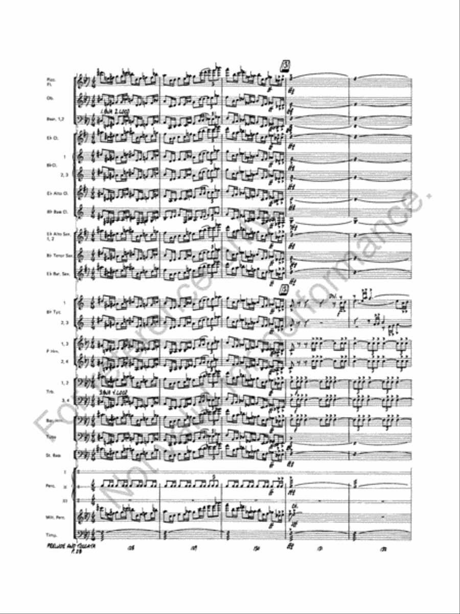 Prelude And Toccata Concert Band scores gallery preview page 29