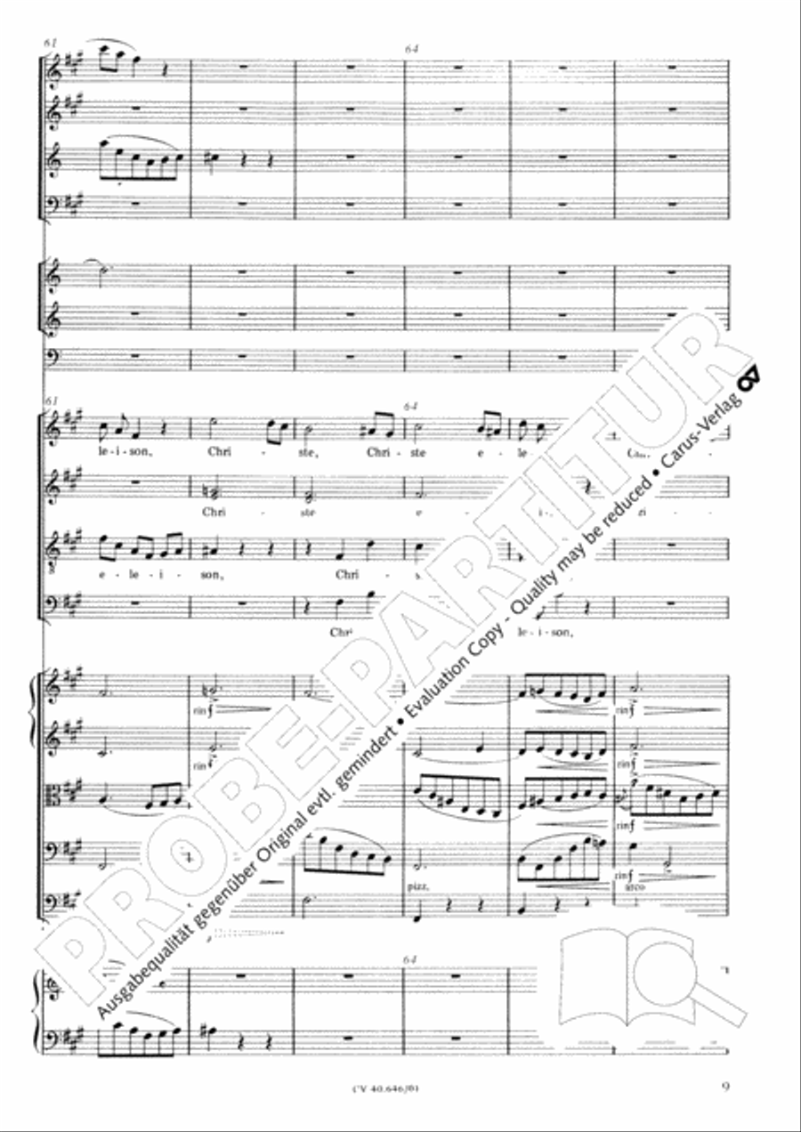 Mass in A Major (2 versions) STB scores gallery preview page 20