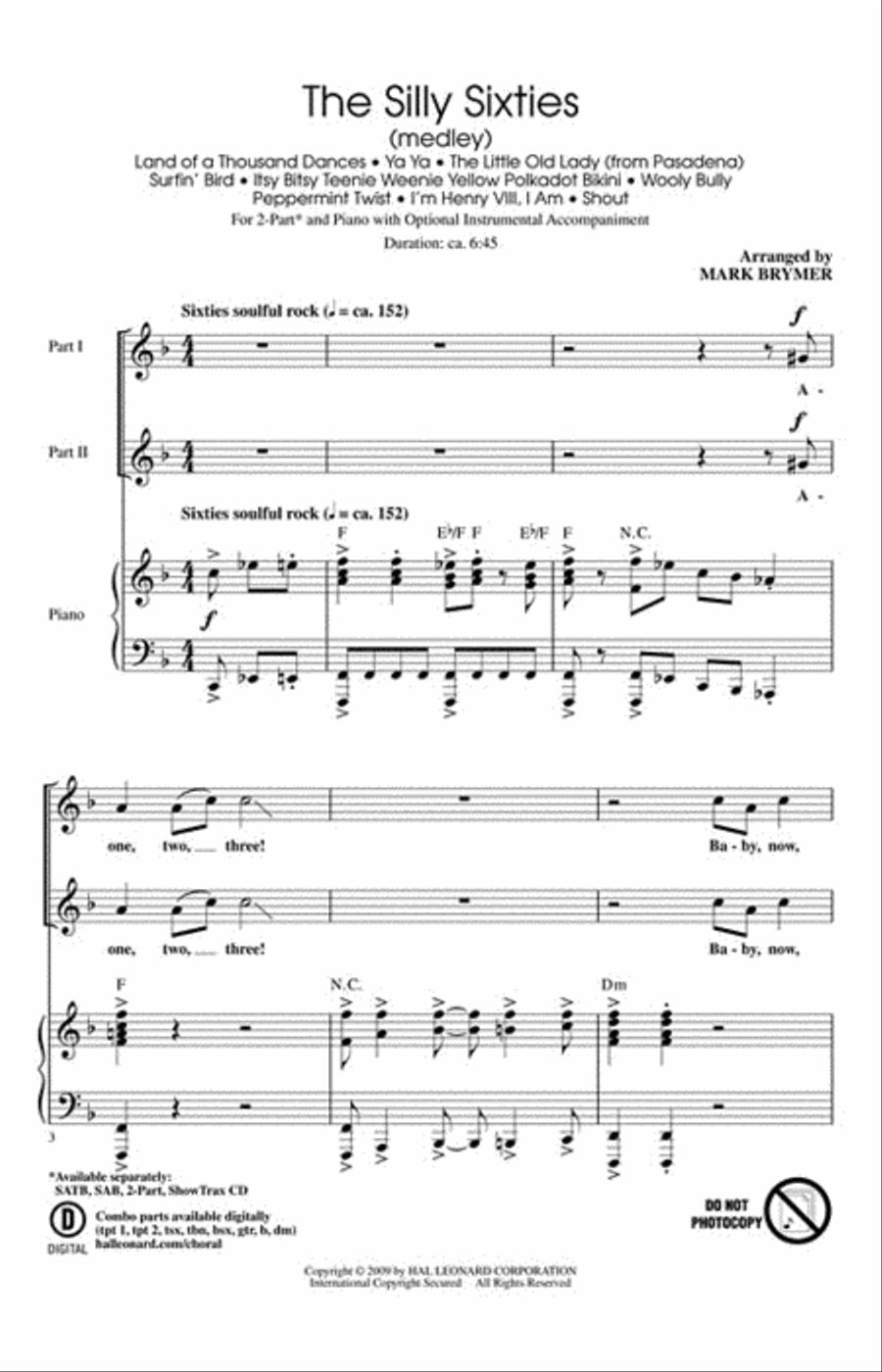 The Silly Sixties 2-Part scores gallery preview page 2