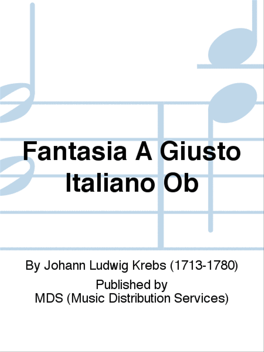 FANTASIA A GIUSTO ITALIANO Ob Oboe scores gallery preview page 1