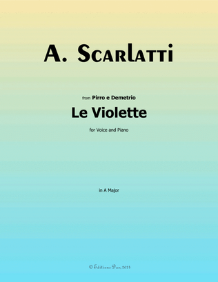 Le Violette, by Scarlatti, in A Major