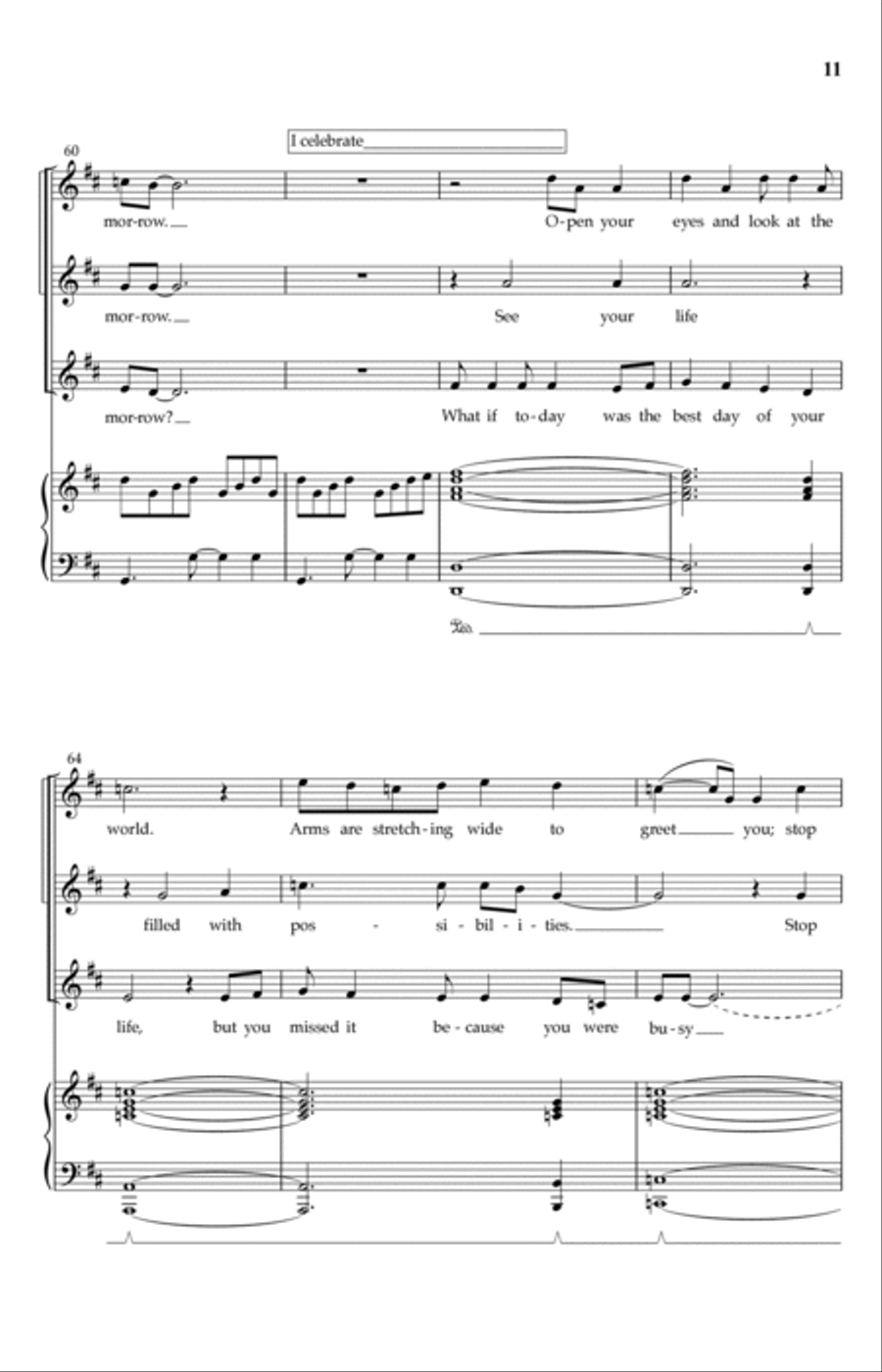 Celebrate This Life! 4-Part scores gallery preview page 9