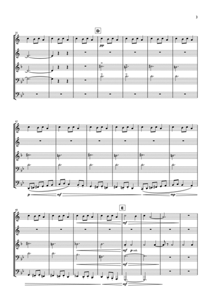 Carol of the Bells for Brass Quintet by Traditional Brass Quintet - Digital Sheet Music