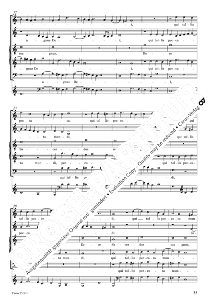 Palestrina: Masses and individual movements Score scores gallery preview page 50