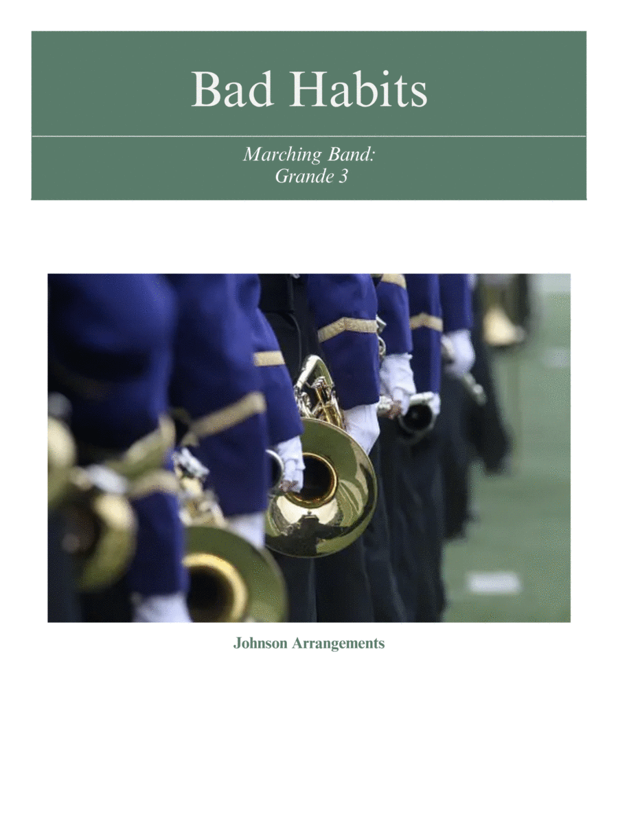 Bad Habits Marching Band scores gallery preview page 1