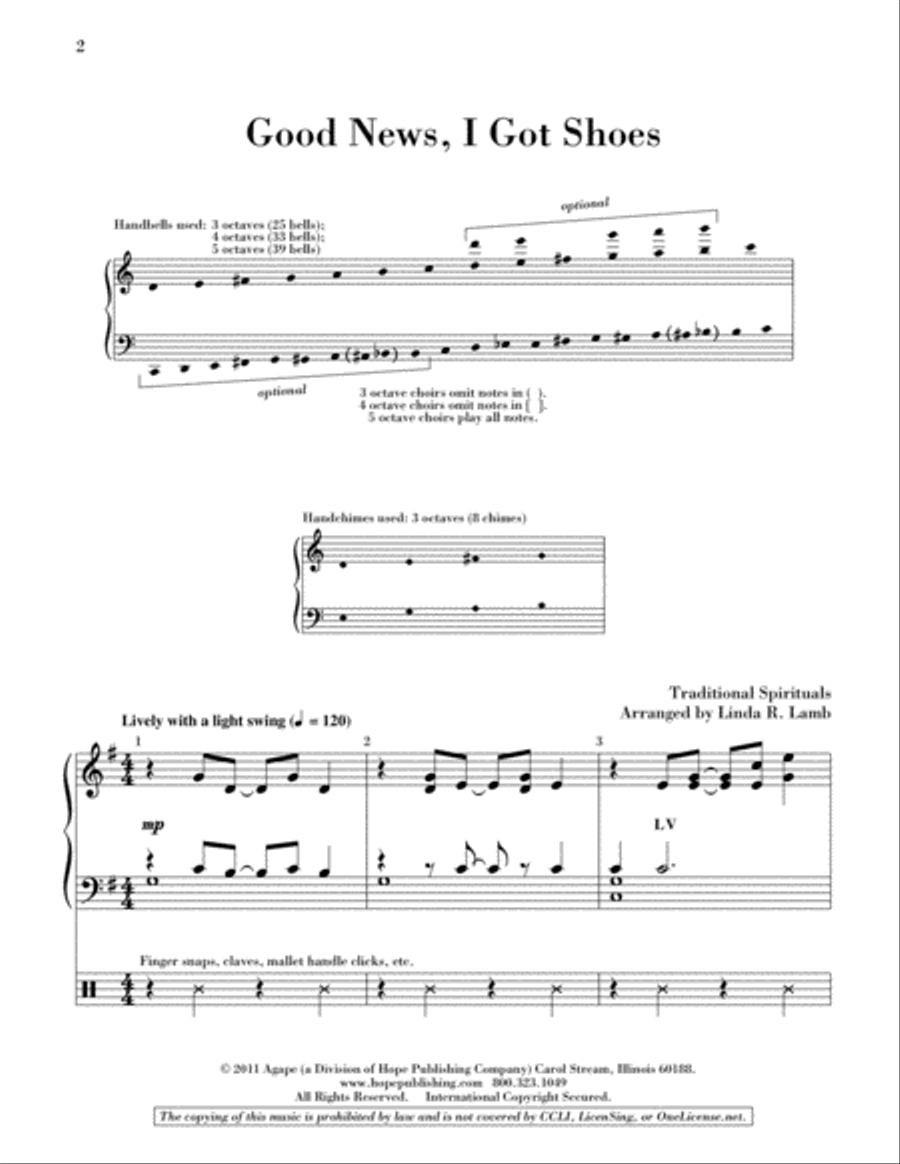 Good News, I've Got Shoes 5-Octaves scores gallery preview page 2