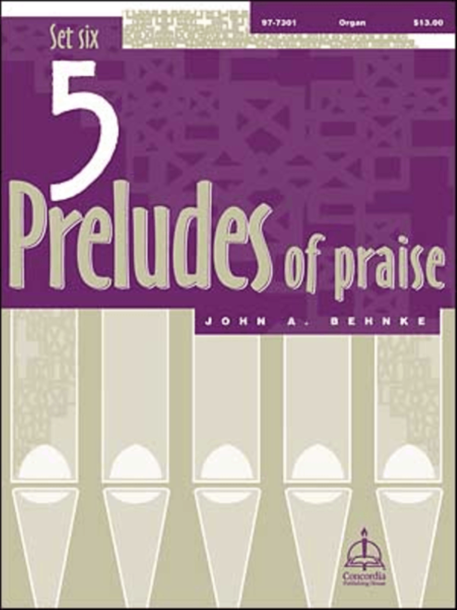 Five Preludes of Praise, Set 6 Organ scores gallery preview page 1