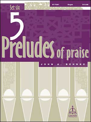 Book cover for Five Preludes of Praise, Set 6