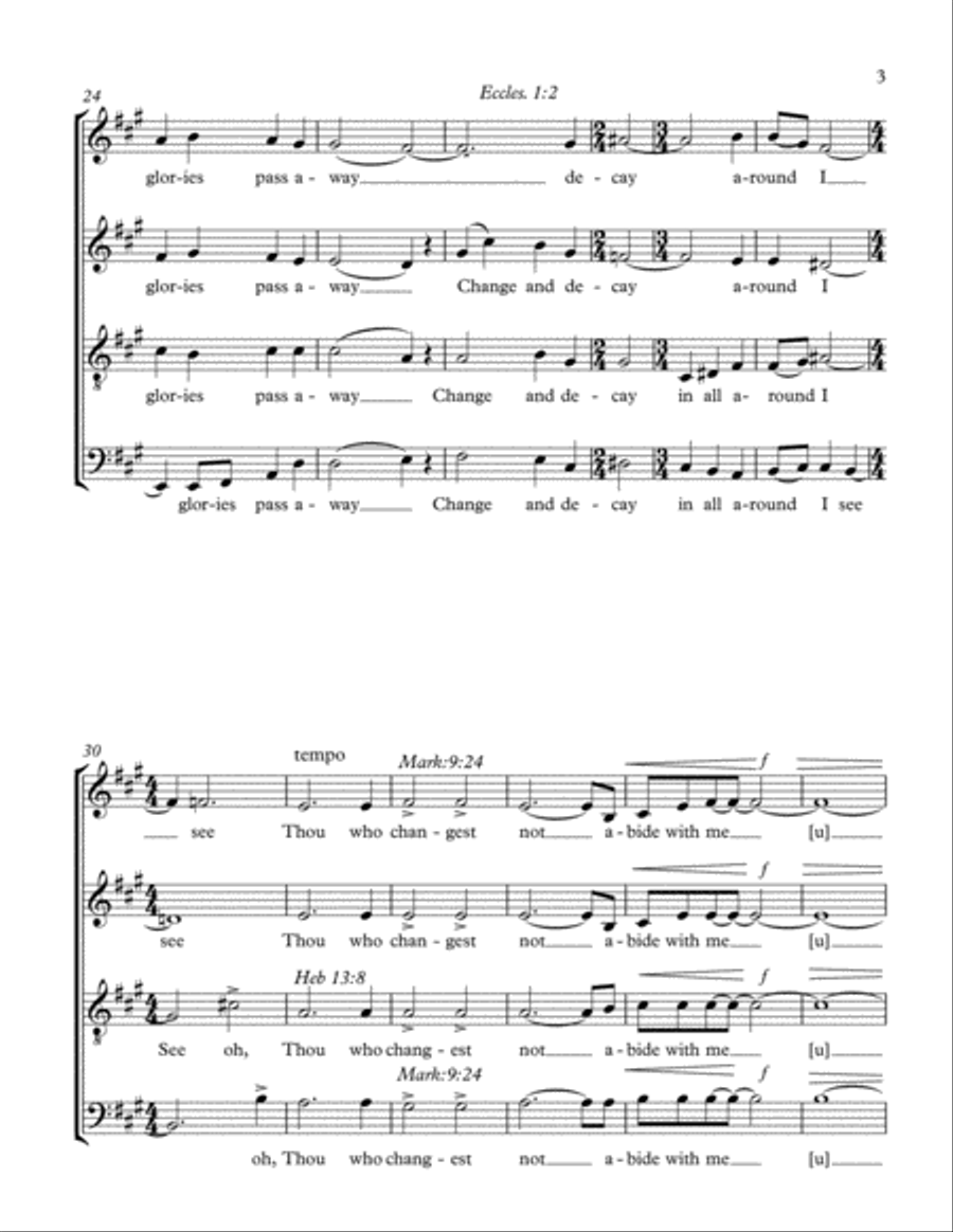 Abide with Me Abide with Me Small Ensemble scores gallery preview page 3