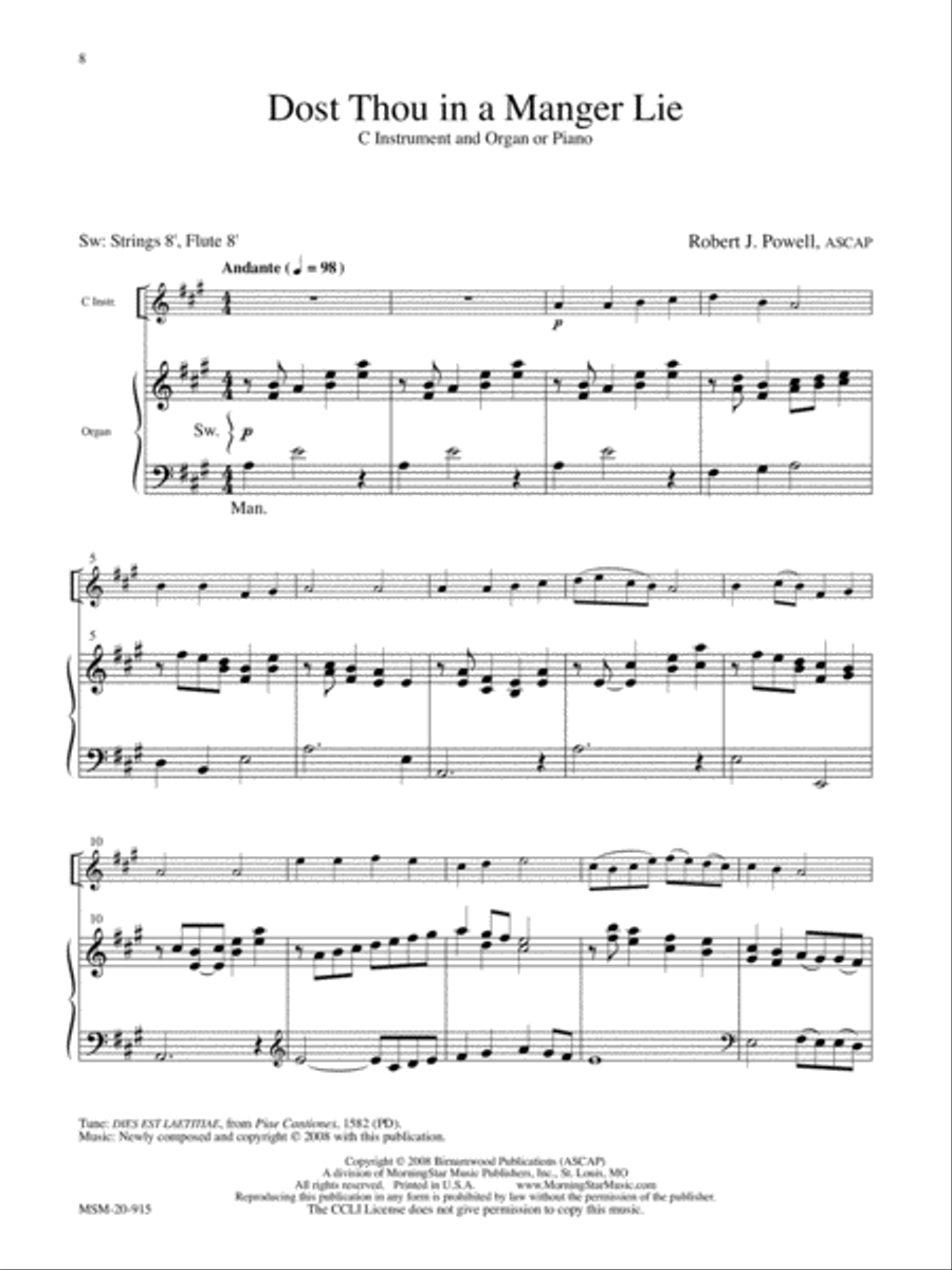 Reflections throughout the Church Year Flute scores gallery preview page 4