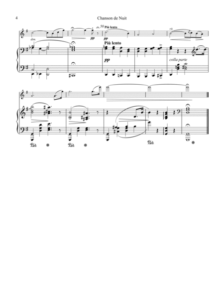 Chanson de Nuit and Chanson de Matin Op. 15 for flute and piano image number null