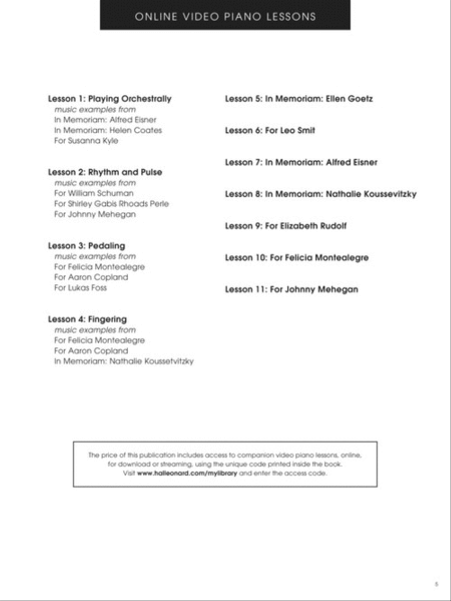 Leonard Bernstein - Selected Anniversaries for Piano Piano Method scores gallery preview page 4