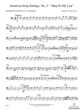 American Song Settings, No. 2: 1st Trombone