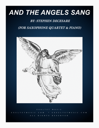 Book cover for And The Angels Sang (for Saxophone Quartet and Piano)