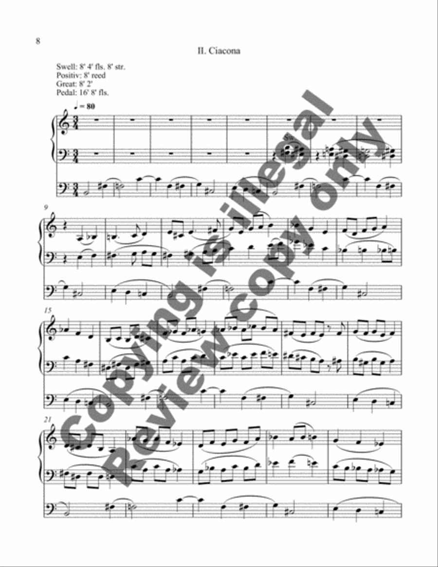 Sonata in Five Movements (Organ Sonata IX) Organ scores gallery preview page 10