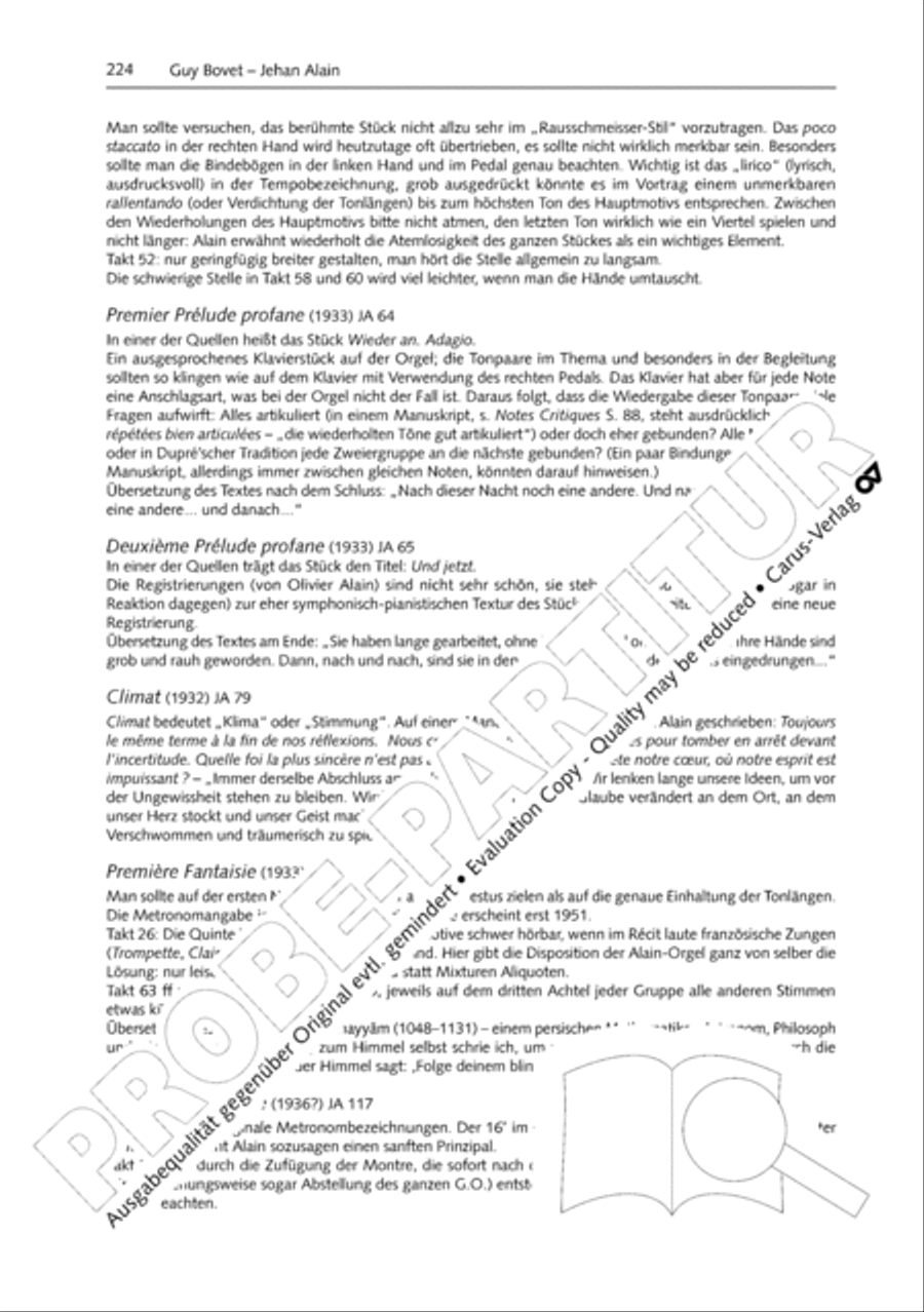 Orgelschule zur historischen Auffuhrungspraxis Organ Solo scores gallery preview page 225