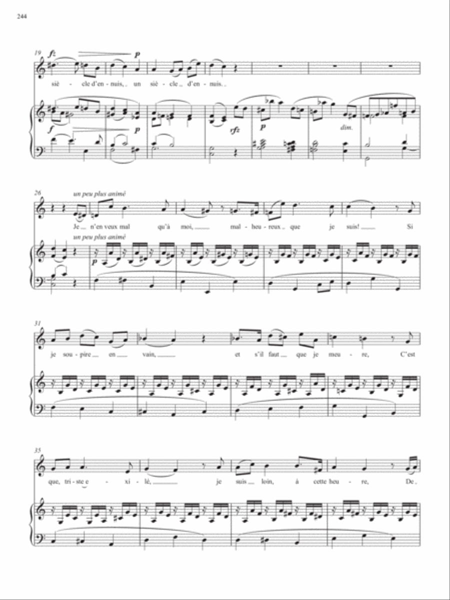 Op. 48, No. 8: HÃ©las! combien de jours! from Songs of Gouvy, V1 Piano Accompaniment scores gallery preview page 3
