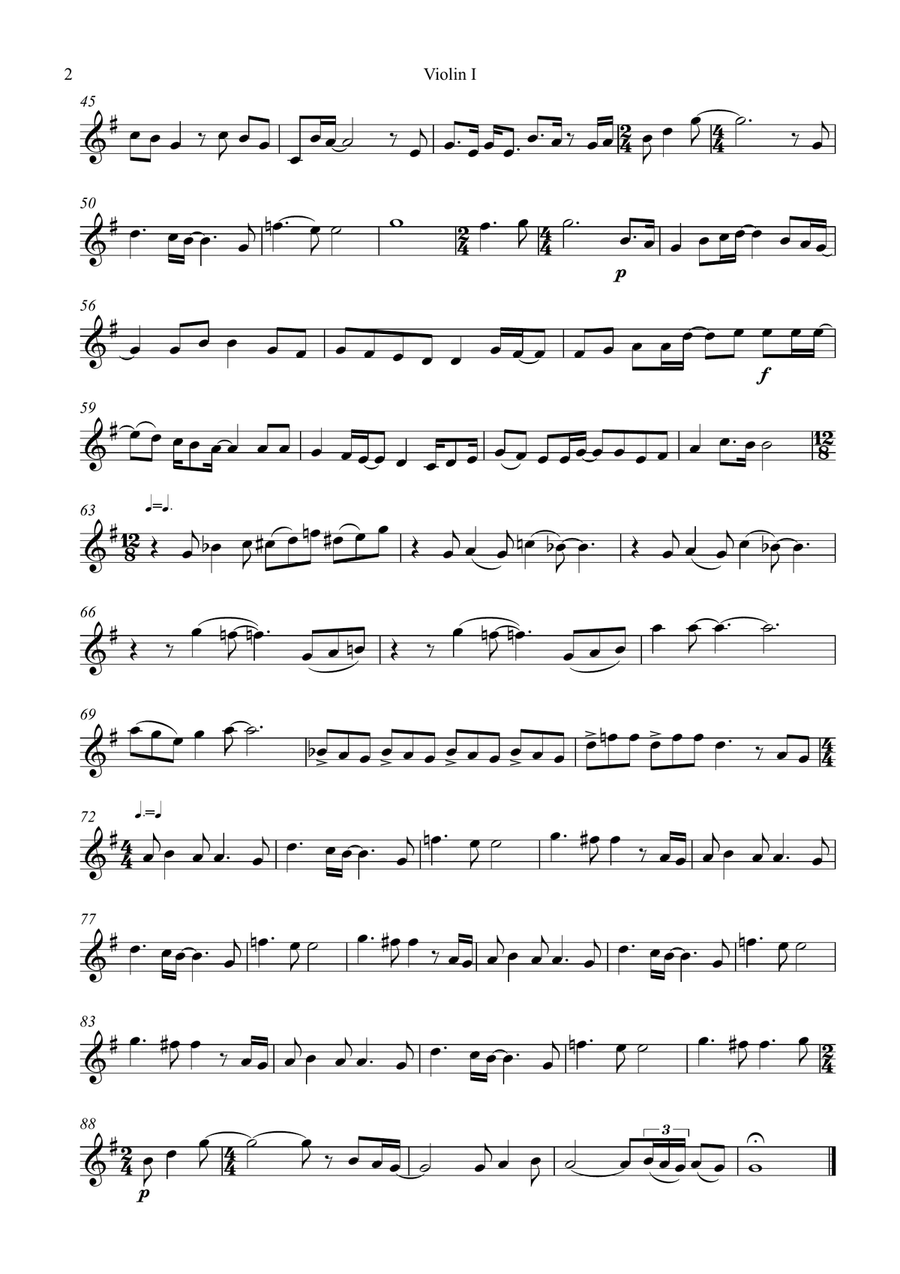 Wild West Hero String Quartet scores gallery preview page 2