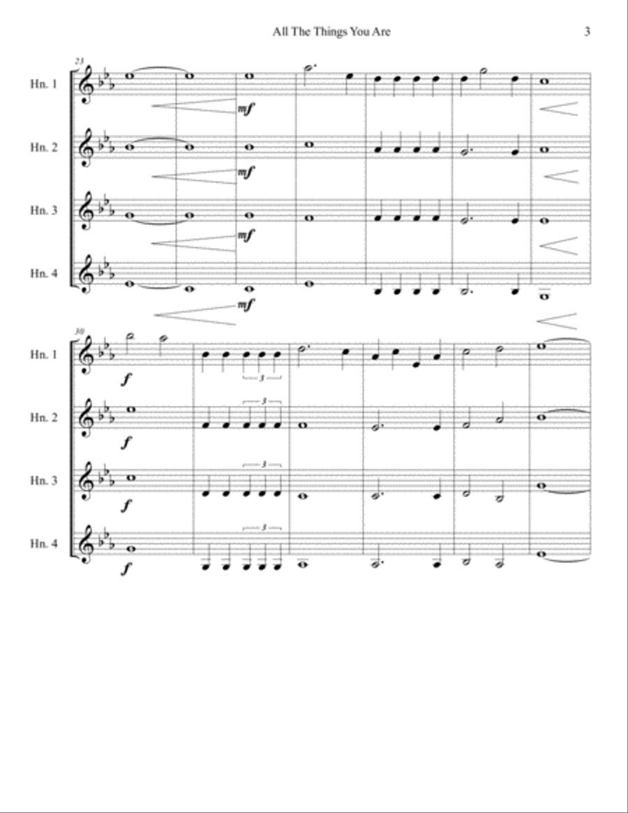 All The Things You Are Brass Ensemble scores gallery preview page 4