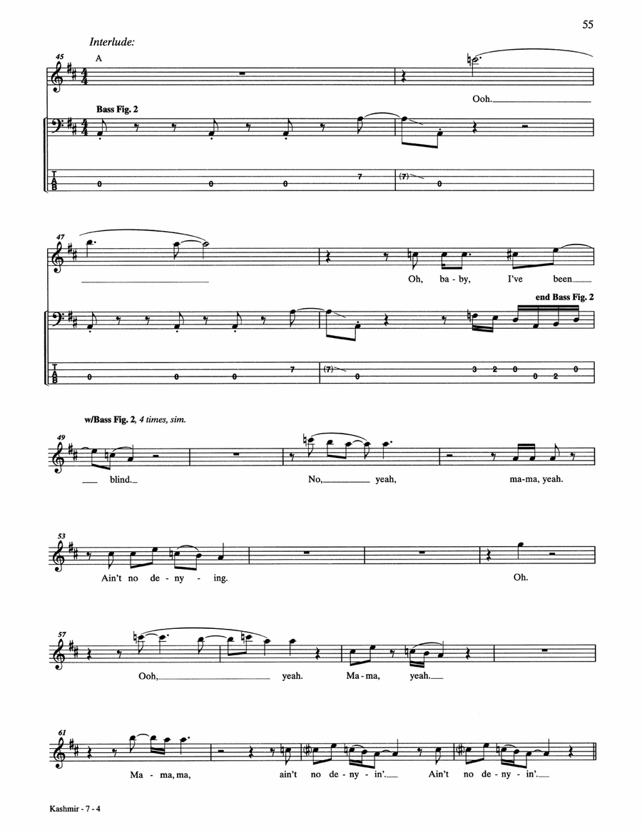 Kashmir Kashmir Acoustic Guitar scores gallery preview page 4