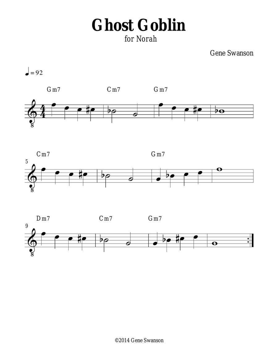 Ghost Goblin - Play Along! Piano scores gallery preview page 1