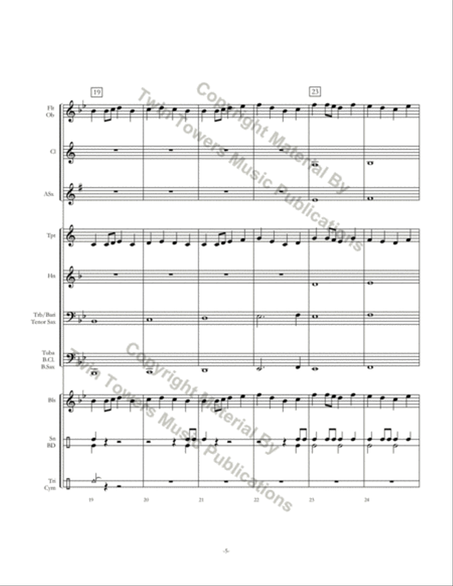 Surprise Variations Surprise Variations Concert Band scores gallery preview page 6