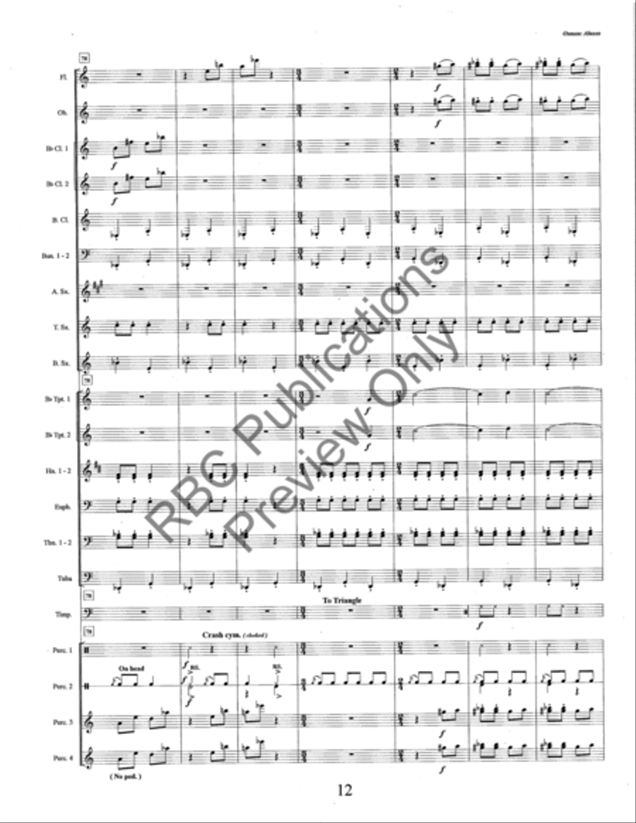 Aluxes (Score) Concert Band scores gallery preview page 15