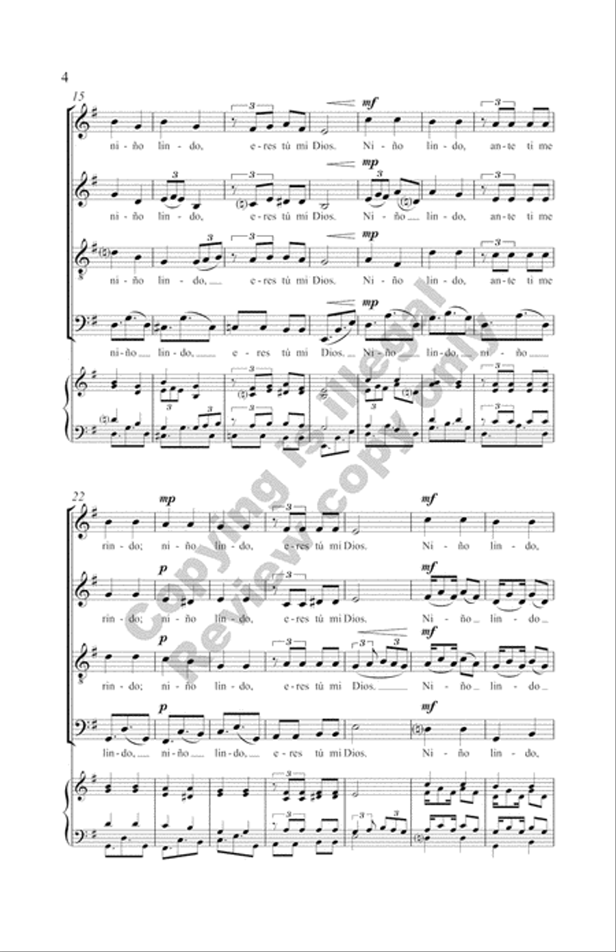 The Snow Lay On the Ground!: Nine Festive Carol Settings (Complete Compilation Full Score) Choir scores gallery preview page 40