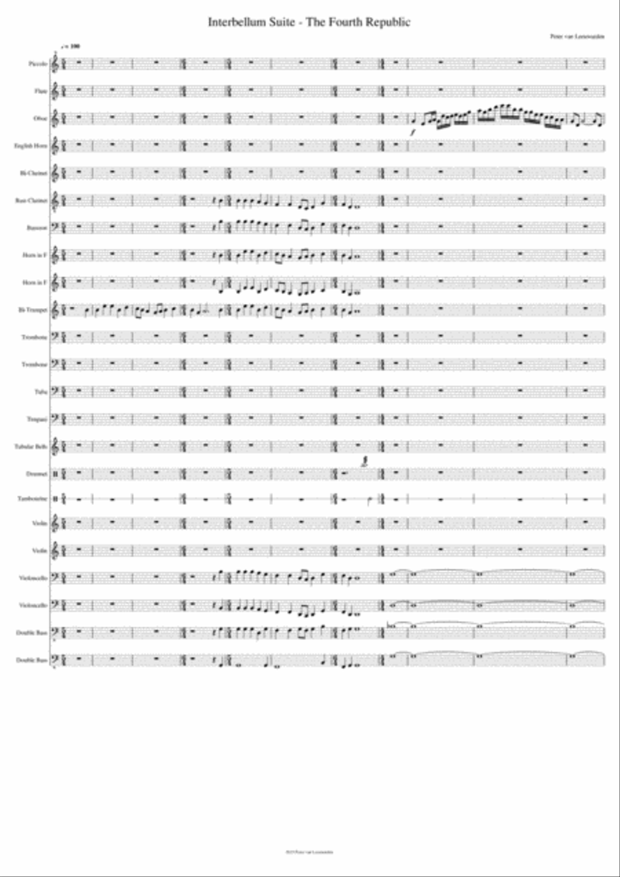 The Fourth Republic Full Orchestra scores gallery preview page 1