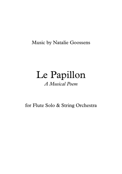 Le Papillon - A Musical Poem for Flute Solo & String Orchestra image number null