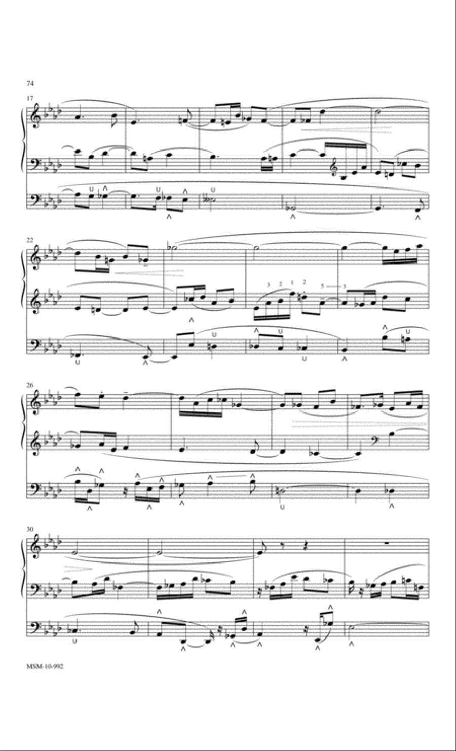 Marilyn Mason Music Library, Volume 3 Organ scores gallery preview page 6