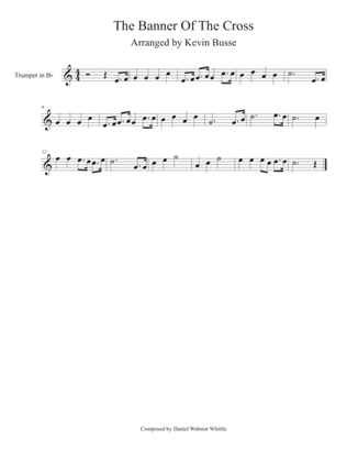 The Banner Of The Cross (Easy key of C) - Trumpet