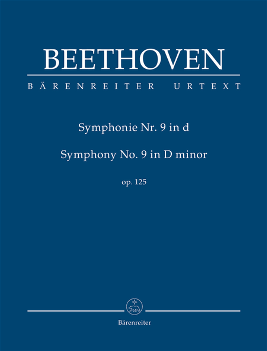 Symphony no. 9 in D minor, op. 125 4-Part scores gallery preview page 1