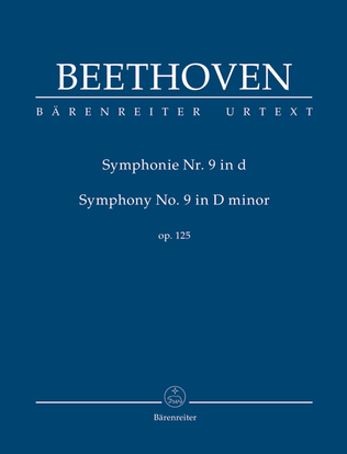 Book cover for Symphony no. 9 in D minor, op. 125