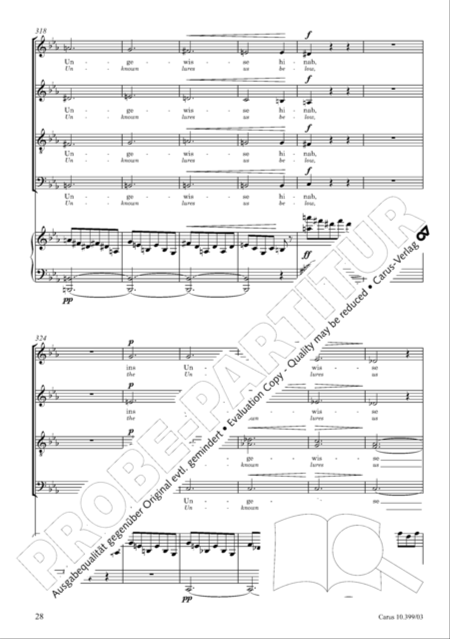 Schicksalslied, Op. 54 4-Part scores gallery preview page 29