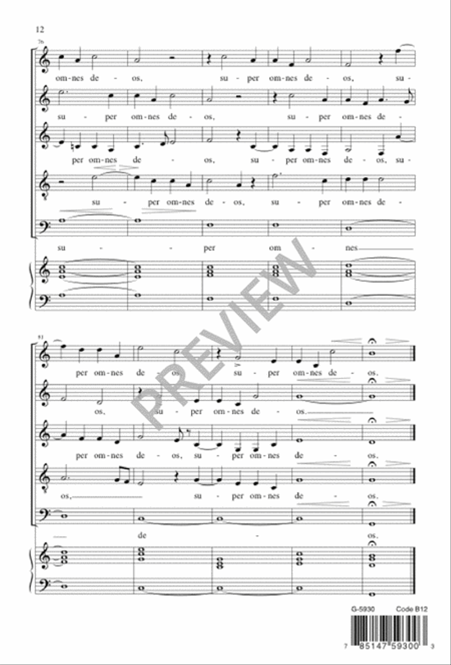Venite exultemus Domino Venite exultemus Domino SSATB scores gallery preview page 12