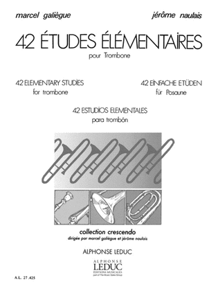 Book cover for 42 Etudes Elementaires (trombone Solo)