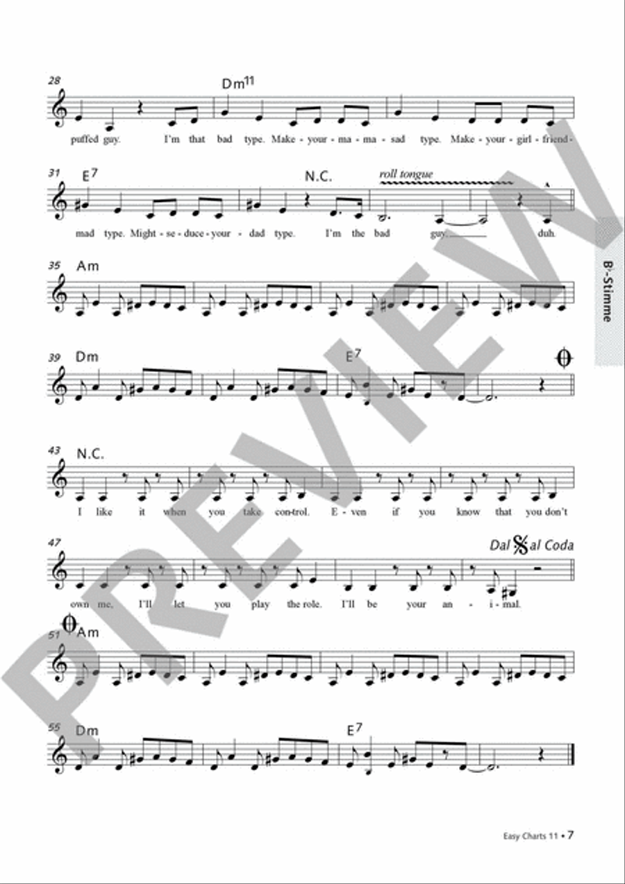 Easy Charts Play-Along CD, Audio & More scores gallery preview page 5