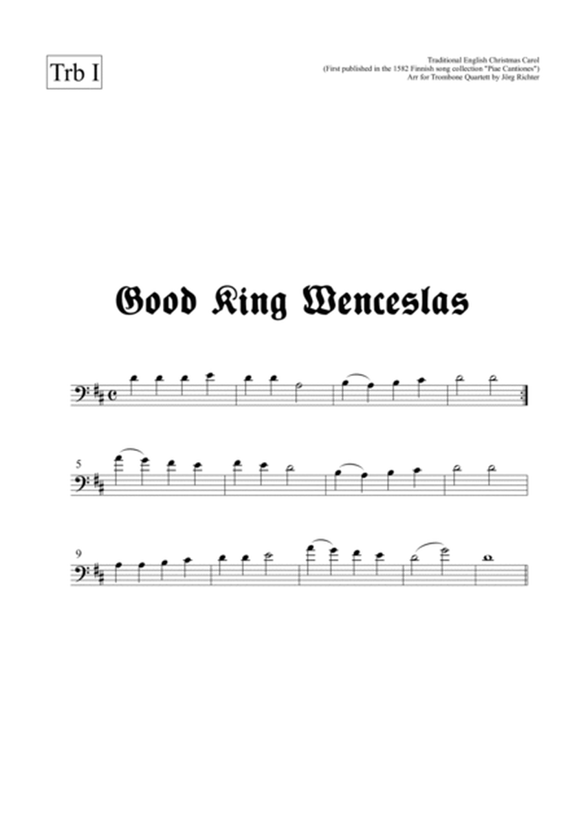 Good King Wenceslas for Trombone Quartet image number null