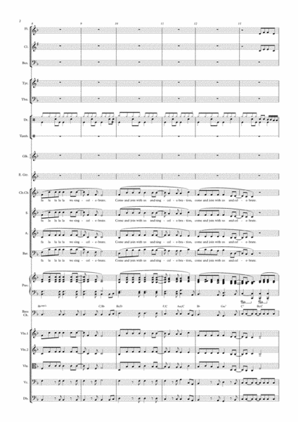 Celebration (SAB Choir & Orchestra) image number null