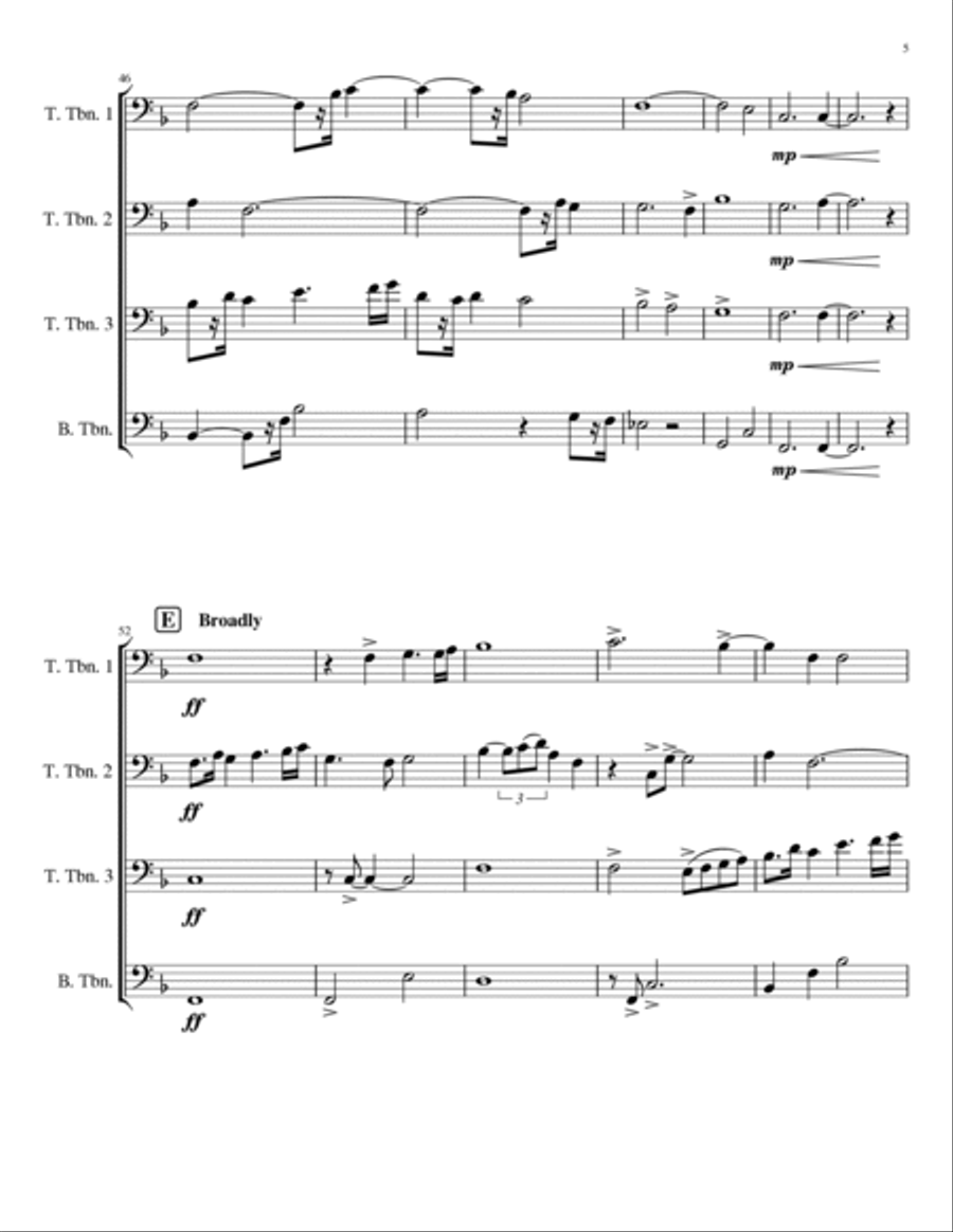 Rejuvenation Brass Ensemble scores gallery preview page 6
