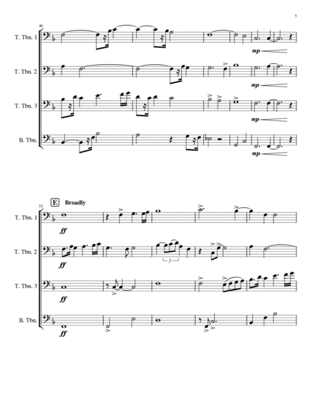 Rejuvenation Trombone - Digital Sheet Music