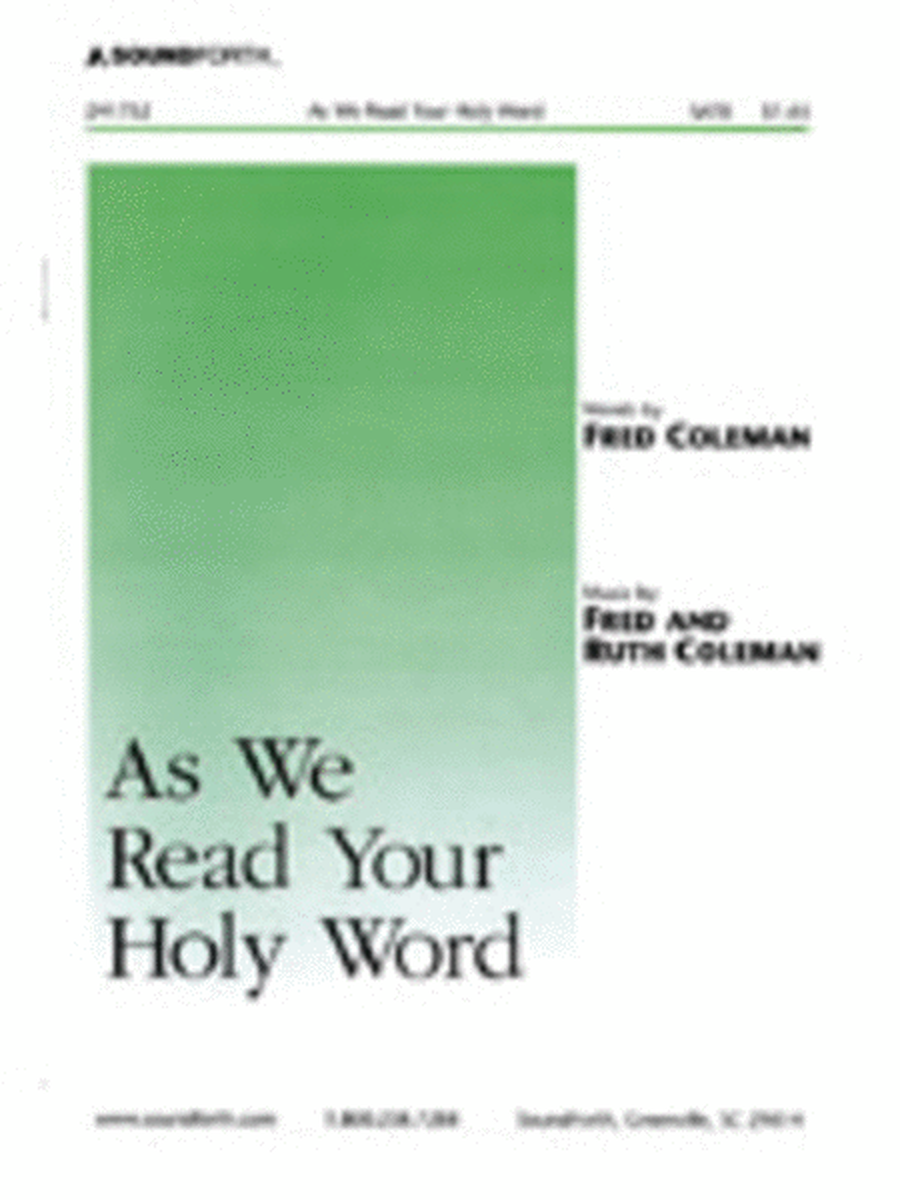 As We Read Your Holy Word