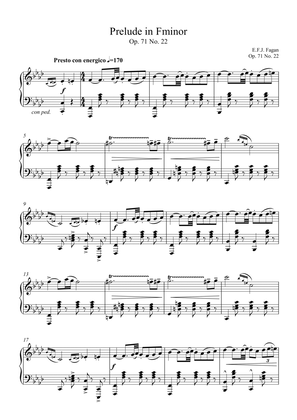 Prelude in F minor Op. 71 No. 22