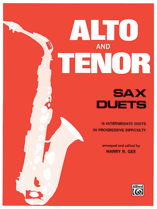 Book cover for Alto and Tenor Sax Duets