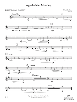 Appalachian Morning: (wp) E-flat Contrabass Clarinet