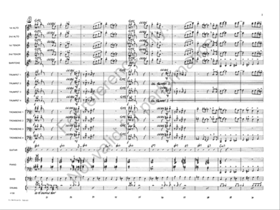 Rompin' Stompin' Rompin' Stompin' Jazz Ensemble scores gallery preview page 4