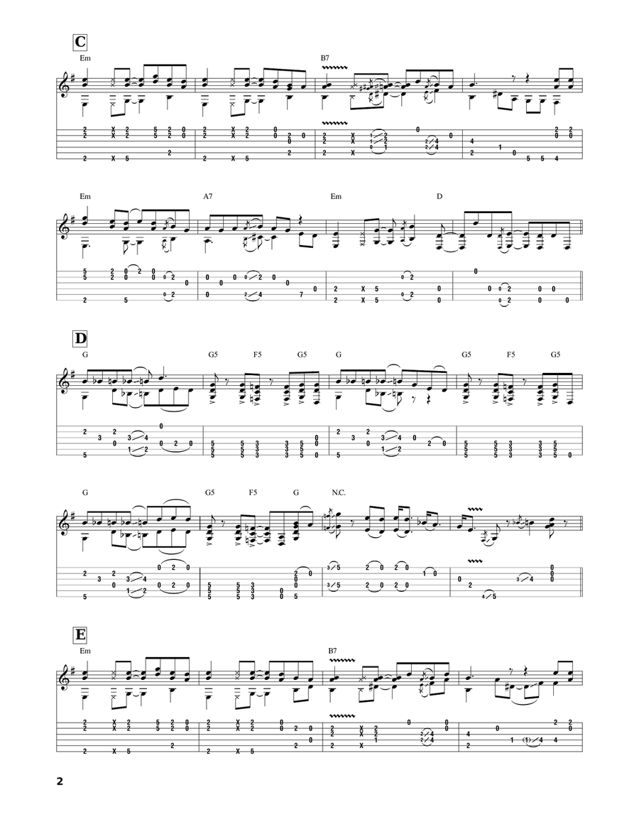 Poison Ivy Acoustic Guitar scores gallery preview page 2