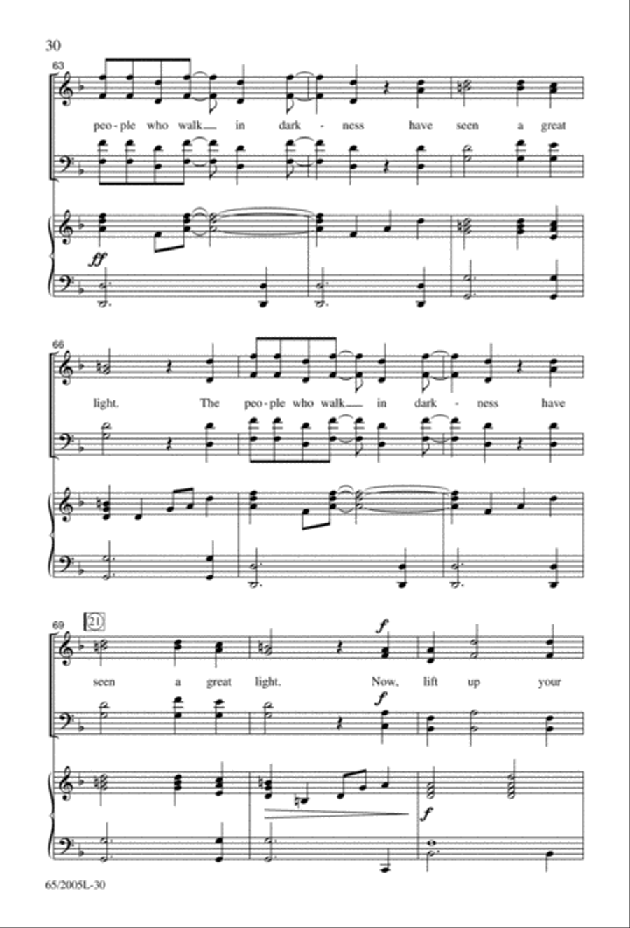 I Hear the Prophet Callin' 4-Part scores gallery preview page 31