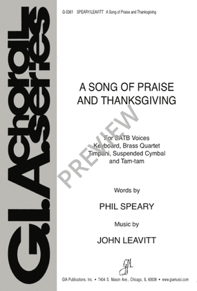 Book cover for A Song of Praise and Thanksgiving